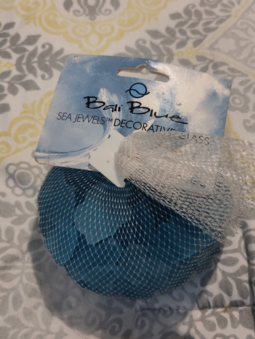 NWT! Bali Blue Decorative Sea Glass Accent - Deep Teal Pieces